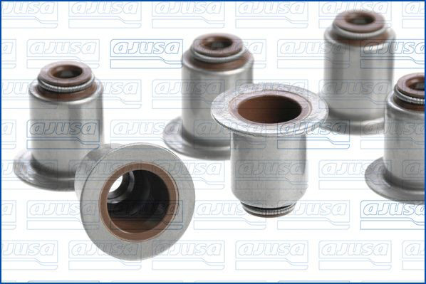 Vedação de válvula (coletor de óleo), admissão/escape, kit para um motor Ajusa 57053100