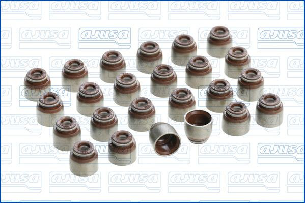 Compre 57058800 Ajusa Vedação de válvula (coletor de óleo), admissão/escape, kit para um motor