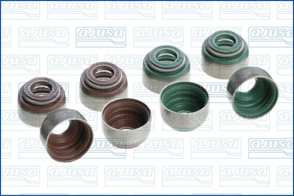 Compre 57060400 Ajusa Vedação de válvula (coletor de óleo), admissão/escape, kit para um motor