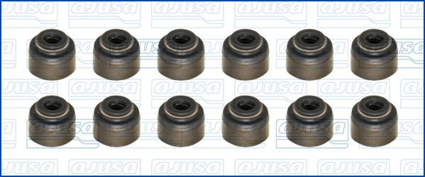 57063000 Ajusa Vedação de válvula (coletor de óleo), admissão/escape, kit para um motor