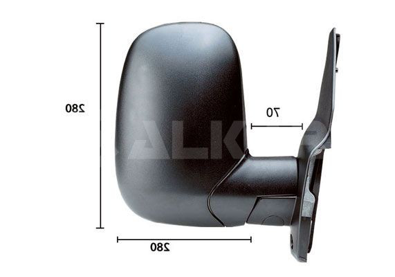 9202959 Alkar Espelho de retrovisão direito
