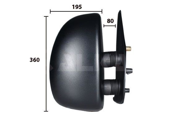 9255961 Alkar Espelho de retrovisão direito