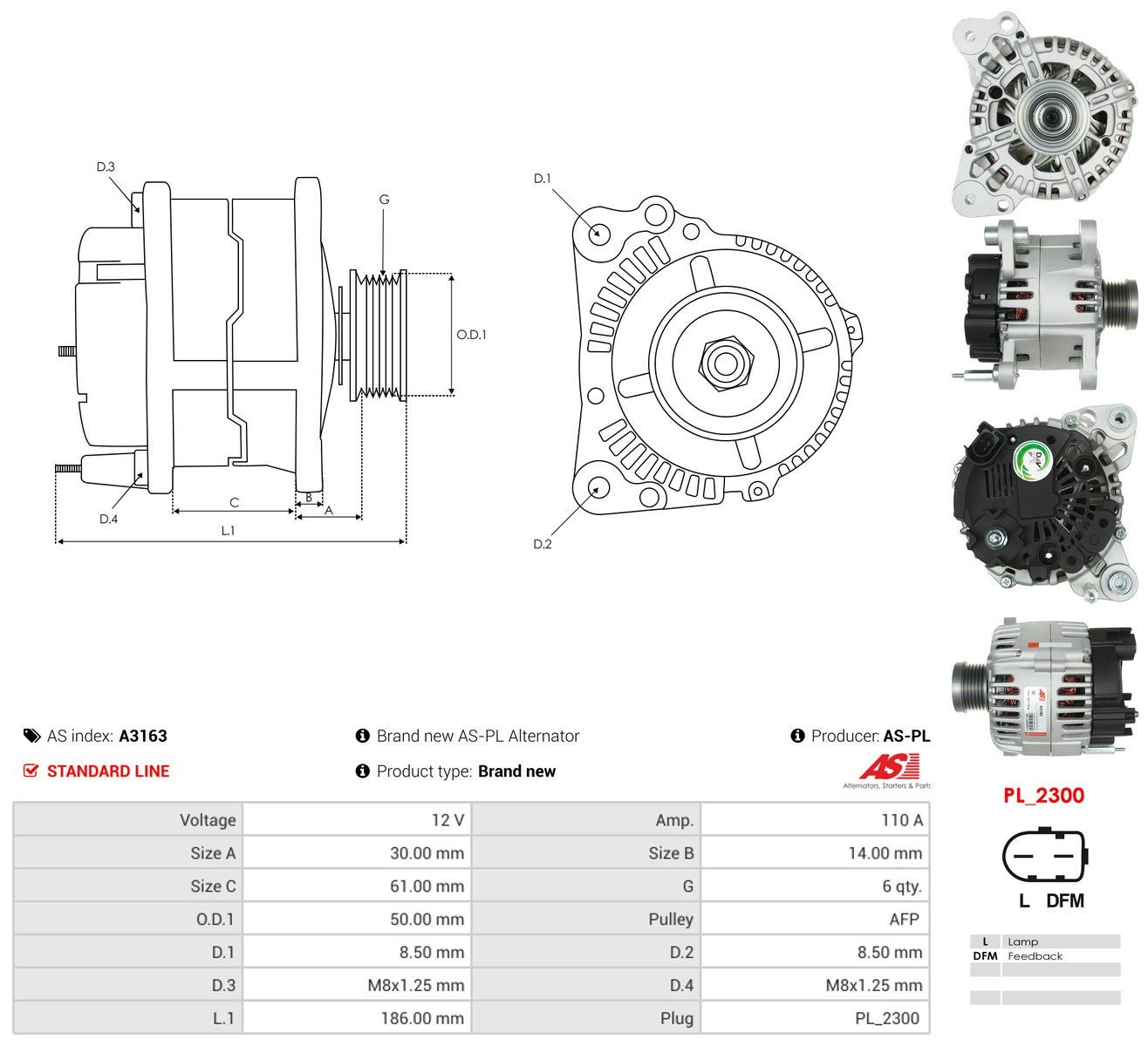Compre A3163 As-pl Gerador