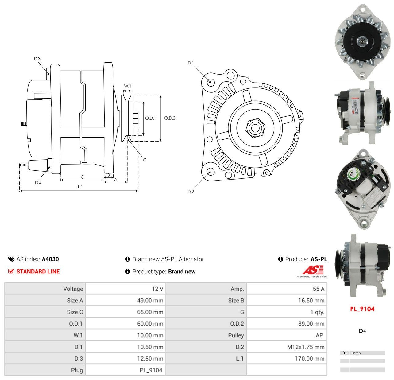 Gerador As-pl A4030 preço, a partir de 120,91 USD