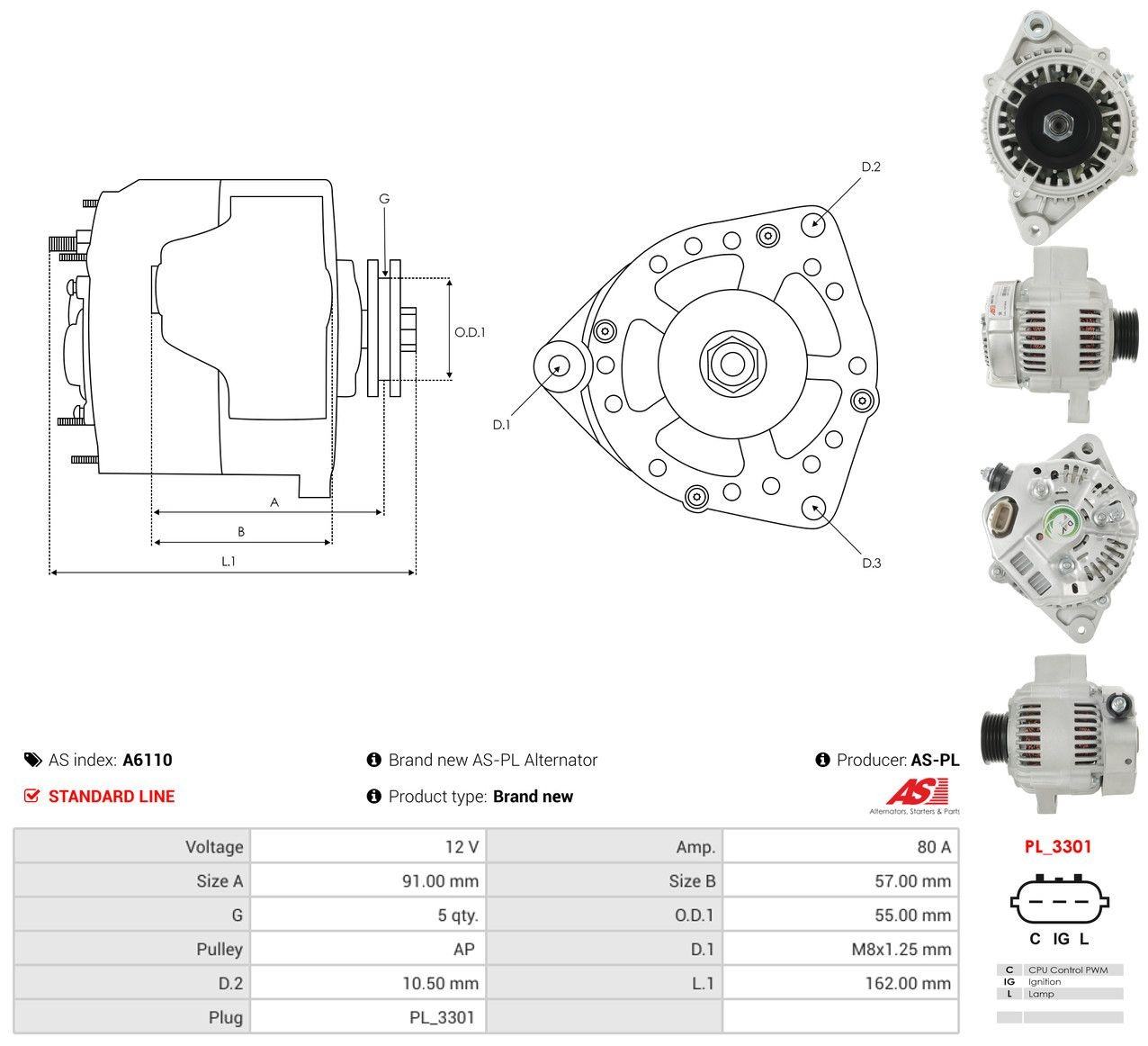 Compre A6110 As-pl Gerador