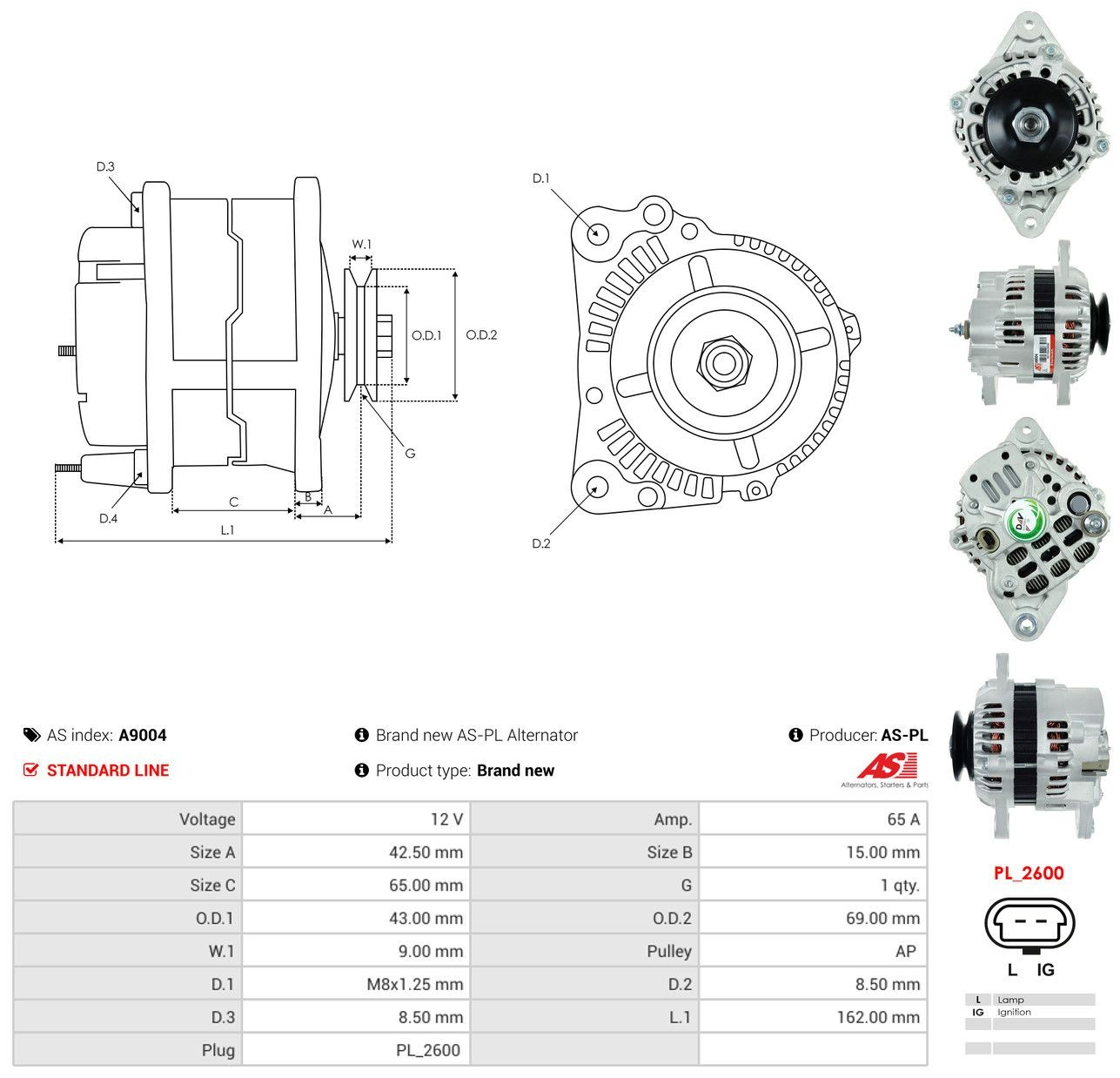Gerador A9004 As-pl