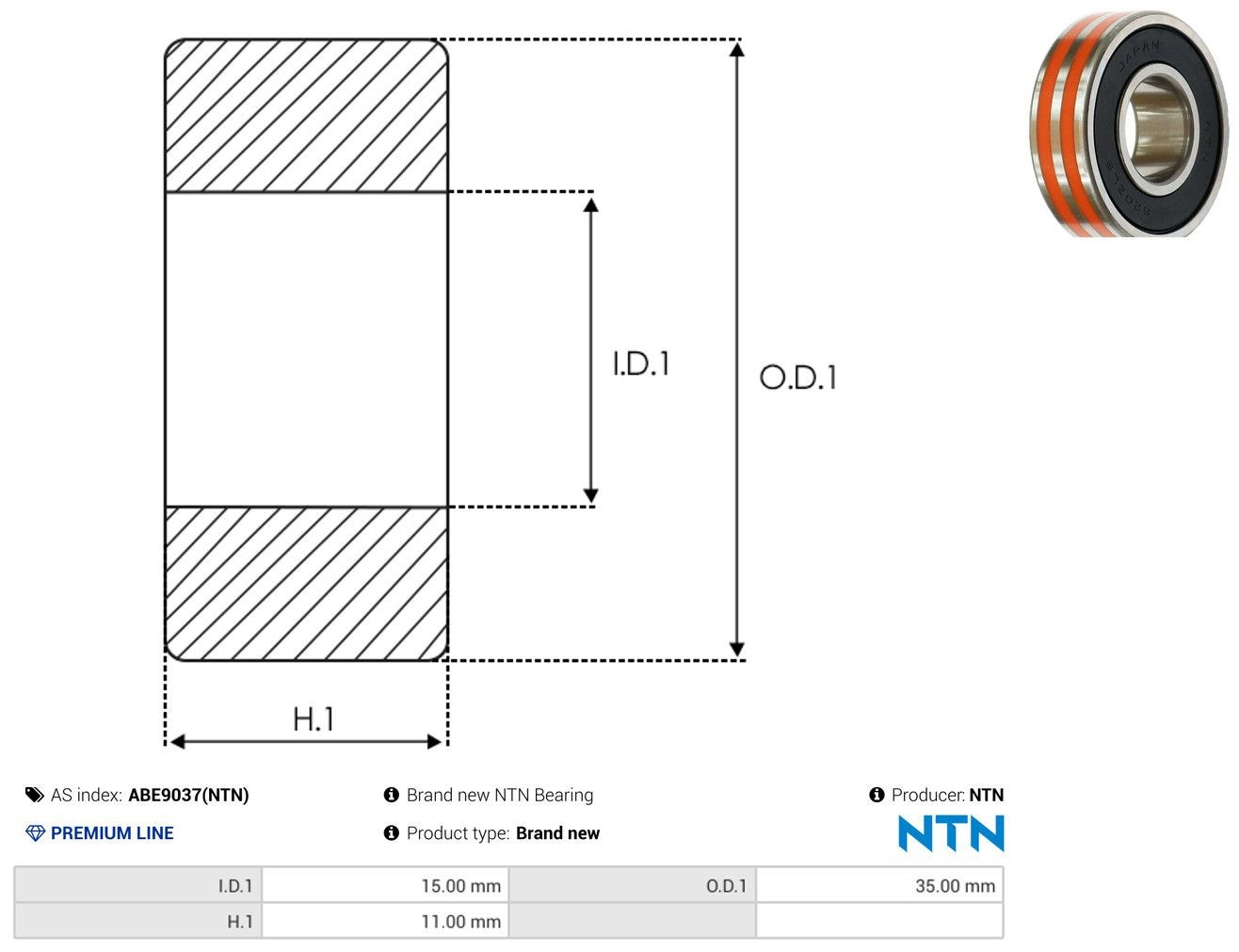 Compre Rolamento do gerador Hyundai H100 