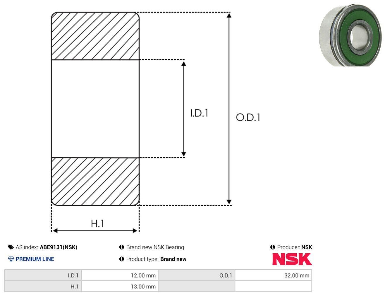 Rolamento do gerador Nissan Murano  Z51