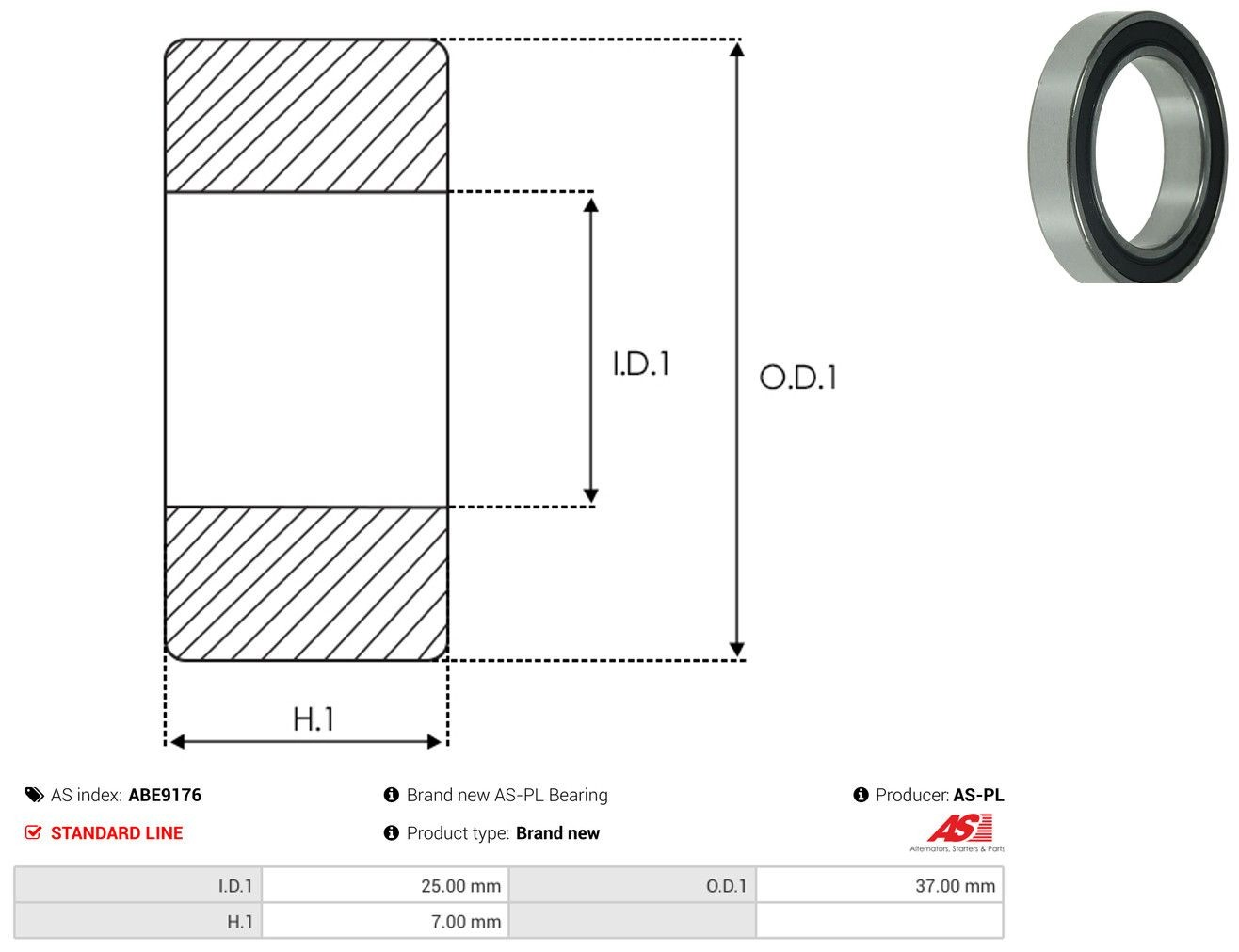Compre 68052RS SKF Rolamento do motor de arranco