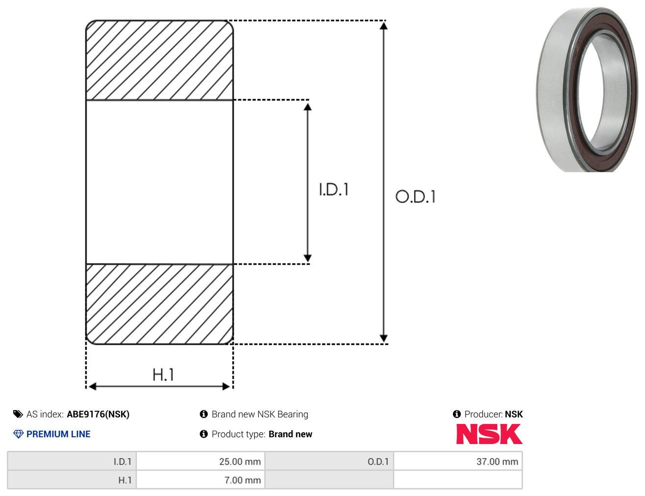 Compre 68052RS SKF Rolamento do motor de arranco