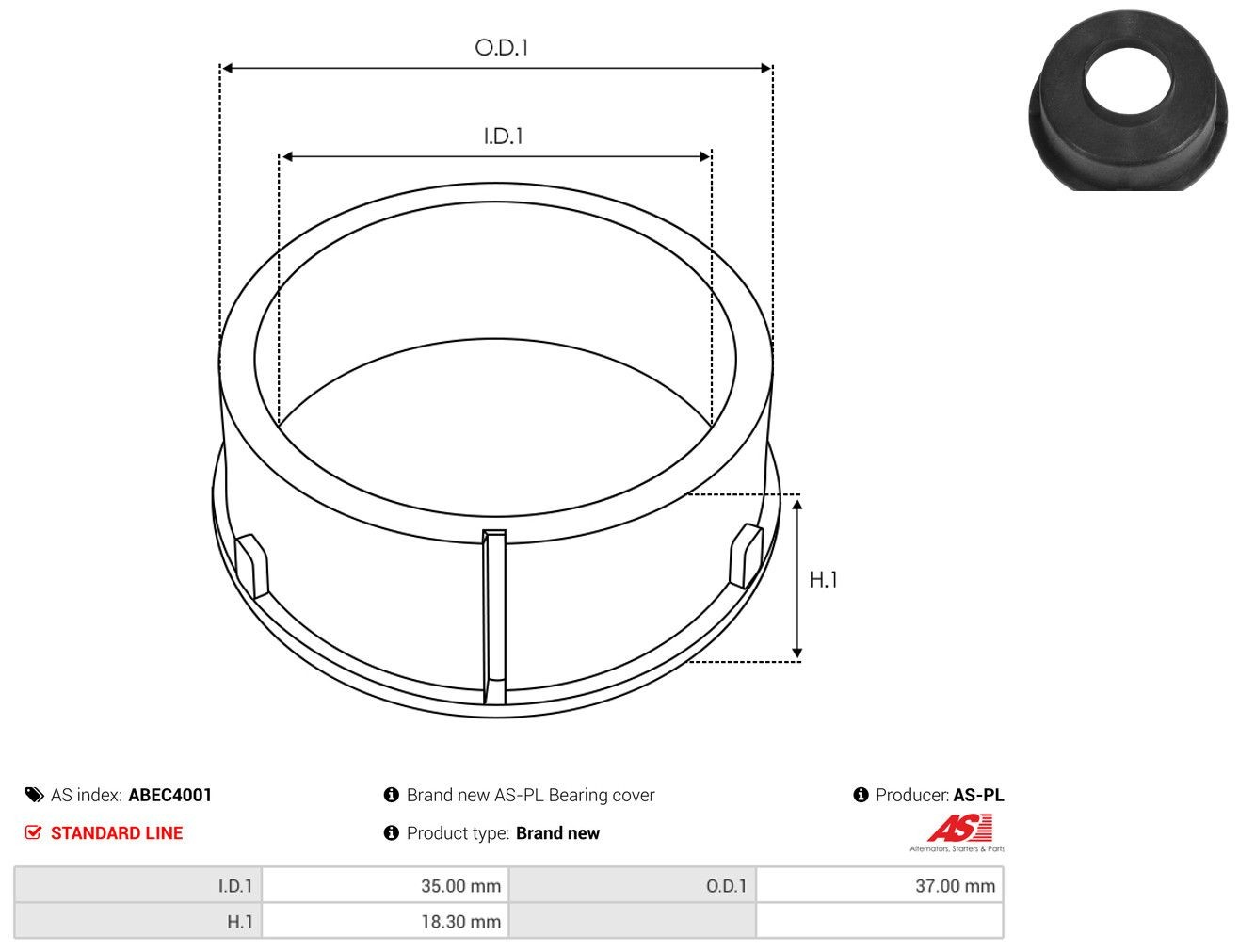 Compre ABEC4001 As-pl Bucha do gerador