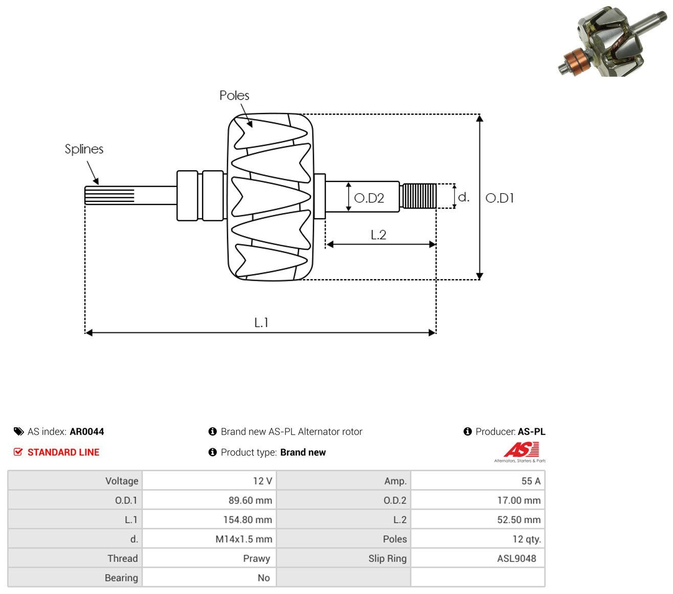 Compre Induzido (rotor) do gerador Mercedes 100 