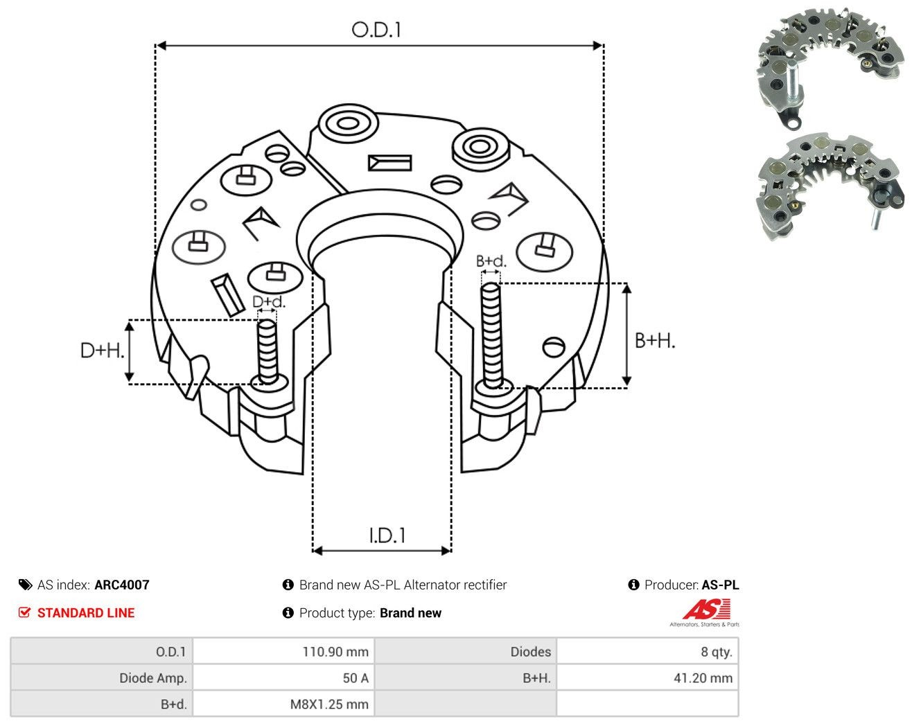 Compre Eixo de diodos do gerador Land Rover Range Rover 2