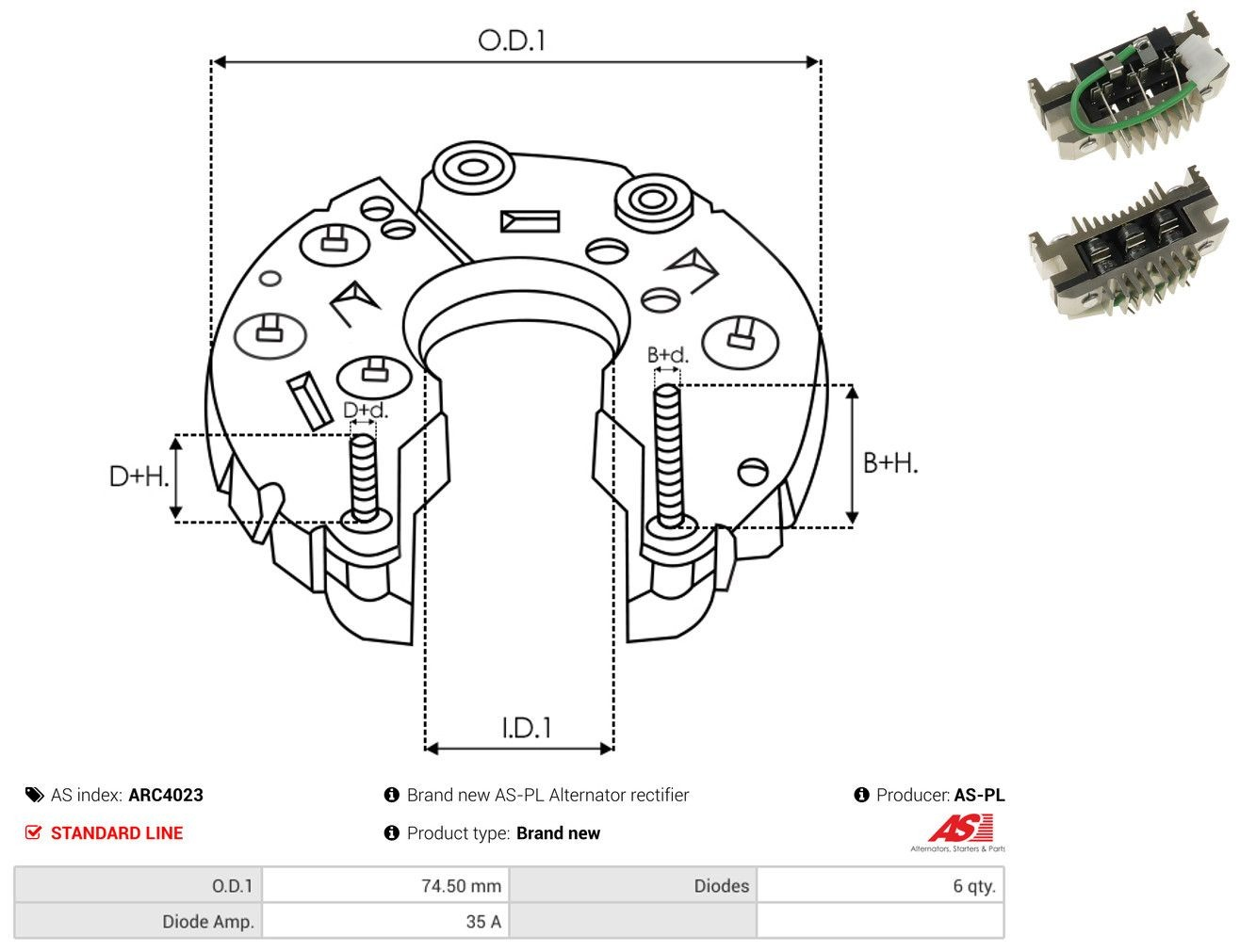Eixo de diodos do gerador Fiat/Alfa/Lancia 0009934958 preço, a partir de 13,99 USD