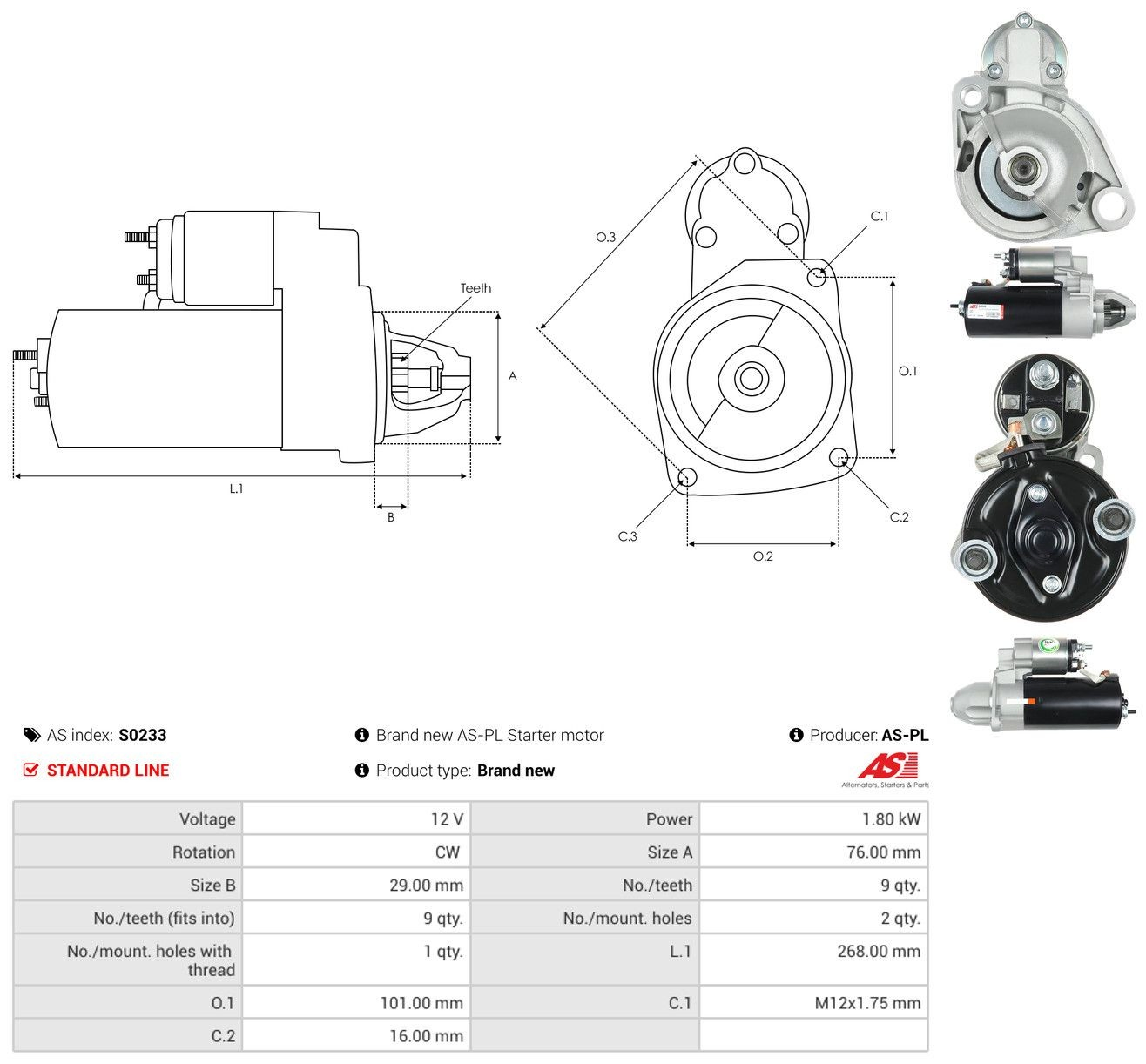 Compre CS1041 Cargo Motor de arranco