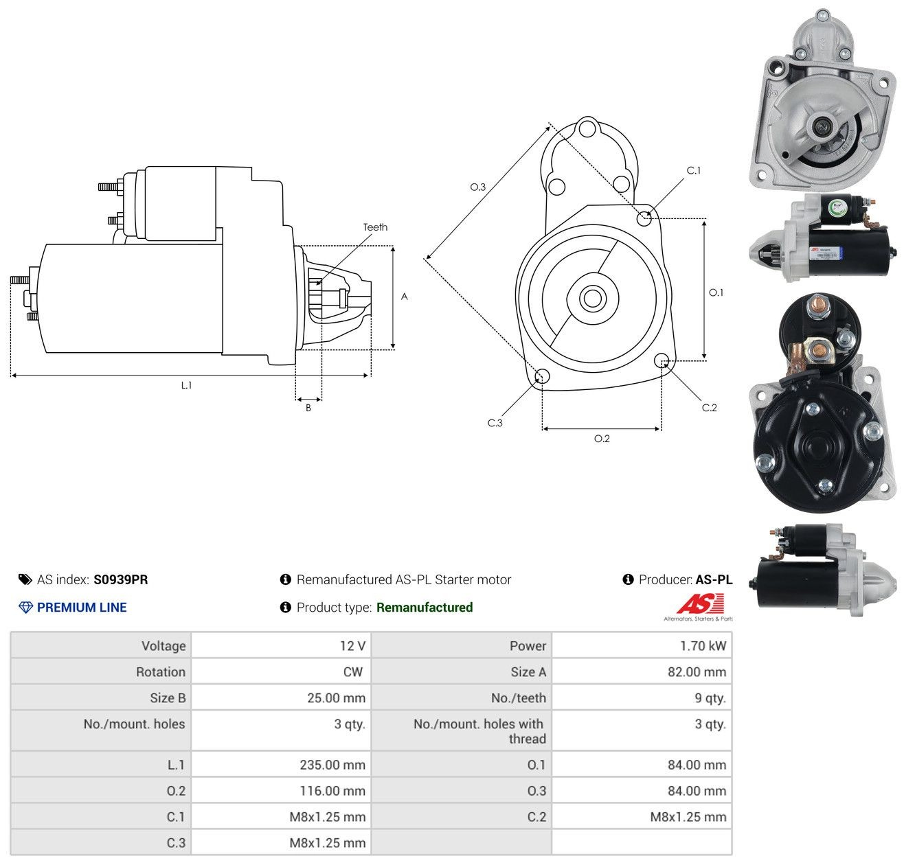 Compre 0001115117 Chrysler Motor de arranco