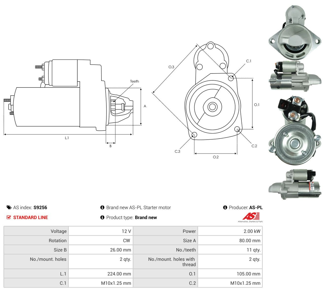 S9256 As-pl Motor de arranco