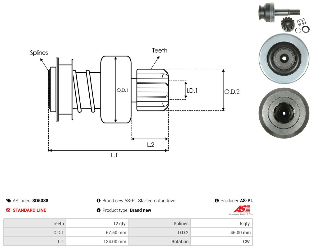 Roda-livre do motor de arranco para Renault Trucks TRUCK PREMIUM 2 