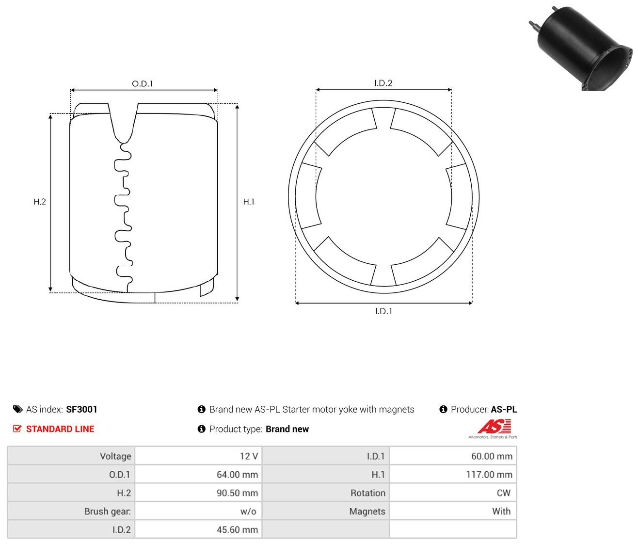 Compre 338400 Cargo Enrolamento do motor de arranco, estator