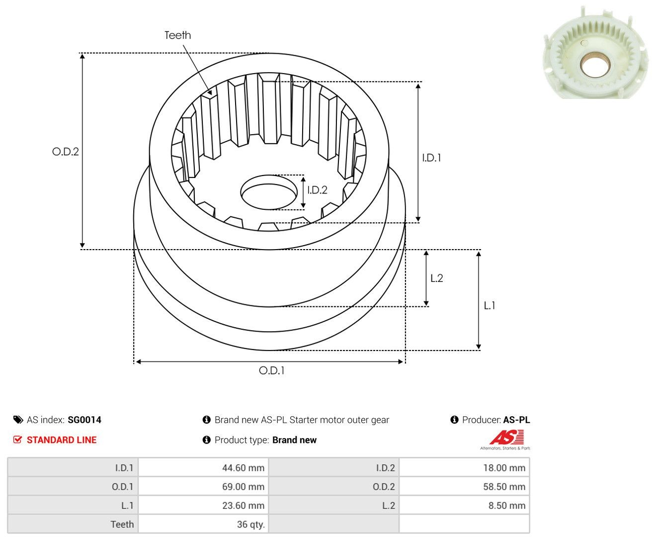 Roda dentada do motor de arranco Cargo 222090 preço, a partir de 5,12 USD