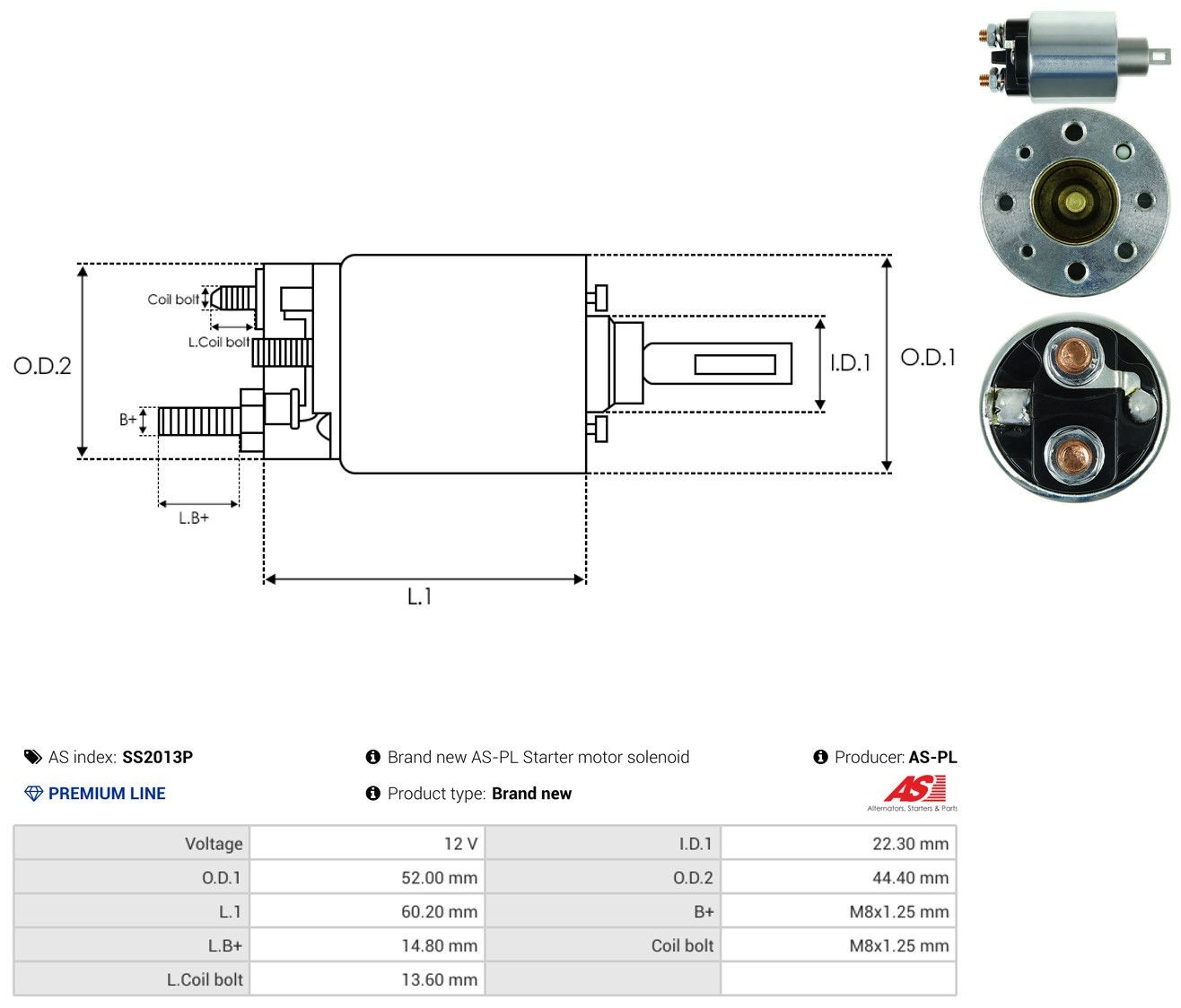 Relê retrator do motor de arranco para Isuzu Trooper  