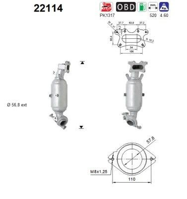 Convertidor - catalisador para Honda CR-V III RE