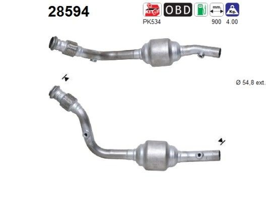 Convertidor - catalisador para Peugeot 807  E