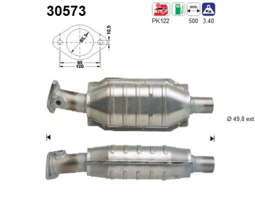 Convertidor - catalisador para Renault Megane I EA0, EA1