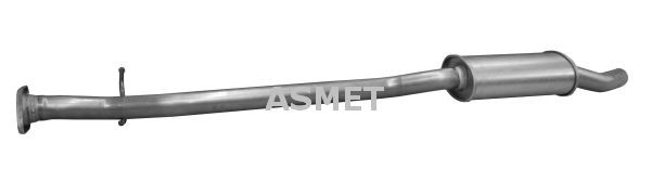14051 Asmet Silenciador, parte central e traseira
