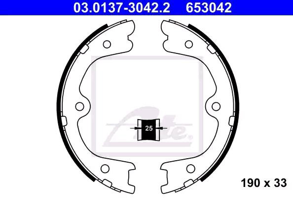 Sapatas do freio de estacionamento Nissan Navara NP300 IV D23, D23T