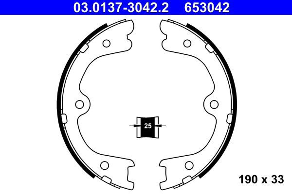  Sapatas do freio de estacionamento Nissan Navara NP300 IV pick-up (D23, D23T) (2014 - 2021) NP300 IV