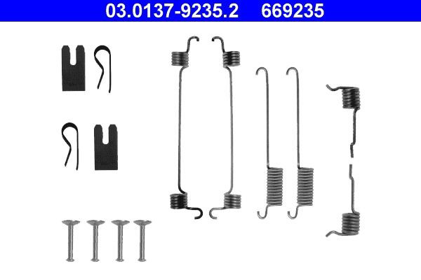  Kit de montagem das sapatas traseiras de tambor Ford Focus I sedan (DFW) (1999 - 2005) I
