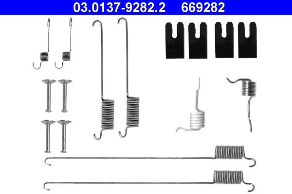 Kit de montagem das sapatas traseiras de tambor Land Rover Freelander I L314