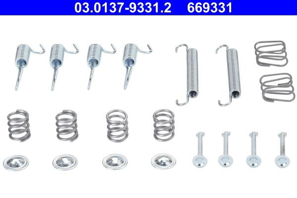  Kit de montagem das sapatas traseiras de tambor Hyundai Accent III sedan (MC) (2005 - 2012) III