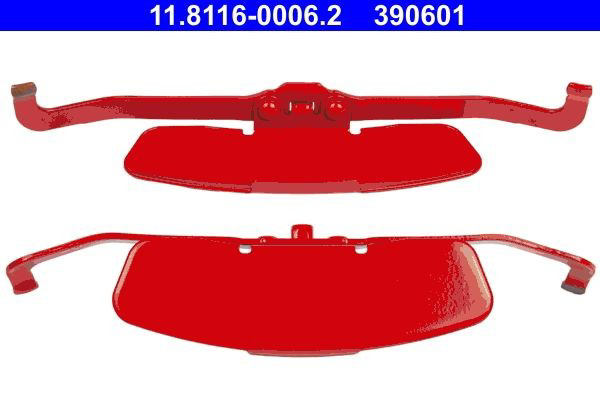 Kit de molas de fixação de sapatas de disco dianteiras para Audi TT  8J3