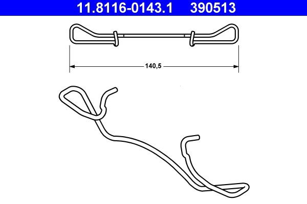 Fechadura de mola de suporte ATE 11811601431 preço, a partir de 5,25 USD