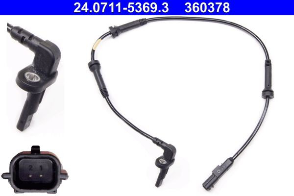 24071153693 ATE Sensor dianteiro de ABS