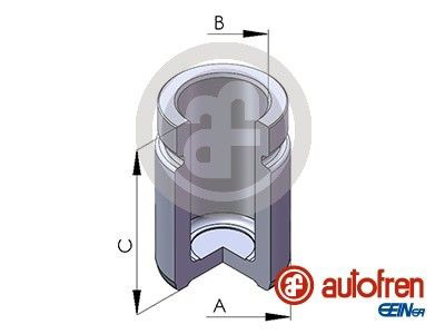D025253 Autofren Pistão de suporte do freio traseiro