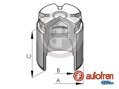D025530 Autofren Pistão de suporte do freio traseiro