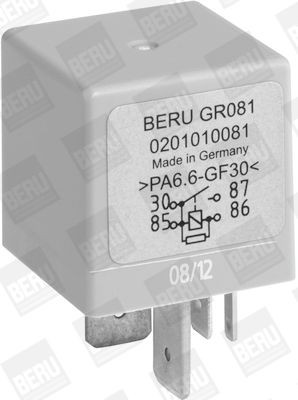 Relê das velas de incandescência GR081 Beru