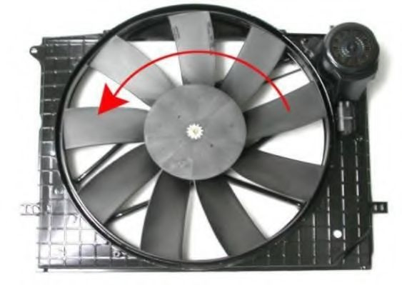 Ventilador elétrico de esfriamento montado (motor + roda de aletas) Mercedes S  W220