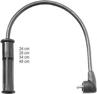 ZEF1128 Beru Fios de alta voltagem, kit