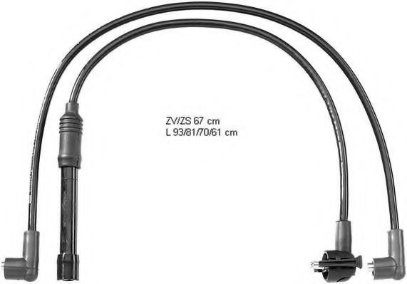 Fios de alta voltagem, kit Ford Transit IV E