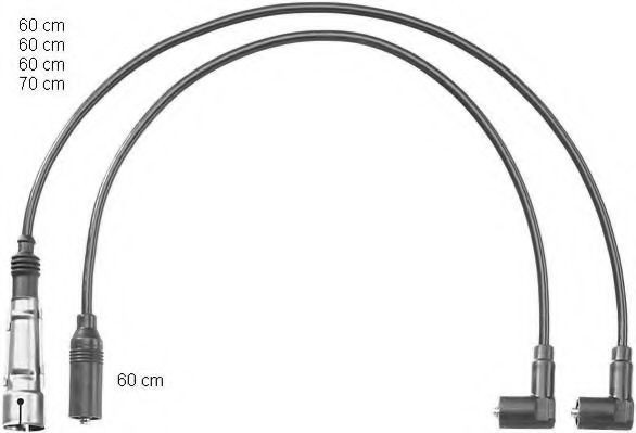Fios de alta voltagem, kit para Skoda Felicia I 791, 6U1