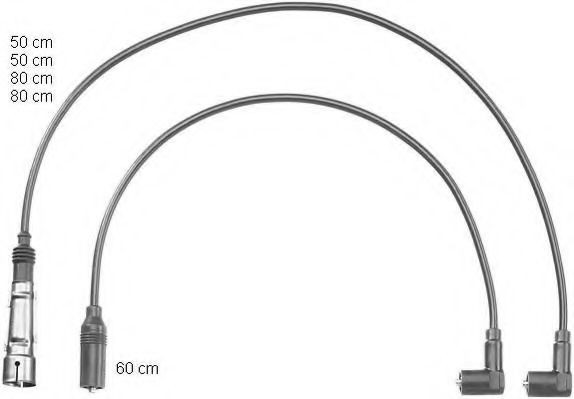 Fios de alta voltagem, kit 901 NGK