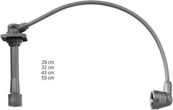 ZEF1252 Beru Fios de alta voltagem, kit