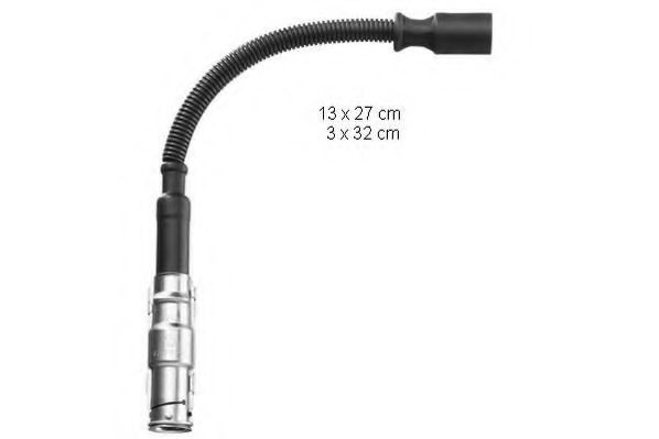Fios de alta voltagem, kit Mercedes ML/GLE  W164
