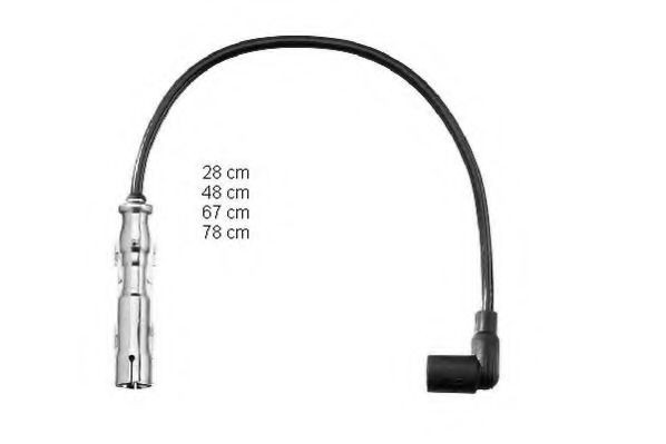 ZEF1496 Beru Fios de alta voltagem, kit