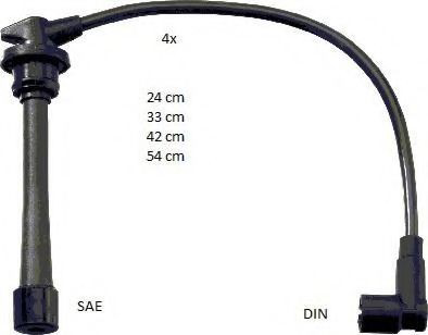 Compre RCHD1302 NGK Fios de alta voltagem, kit