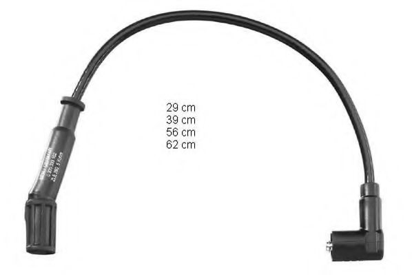  Fios de alta voltagem, kit Fiat Tempra sedan (159) (1990 - 1996) 